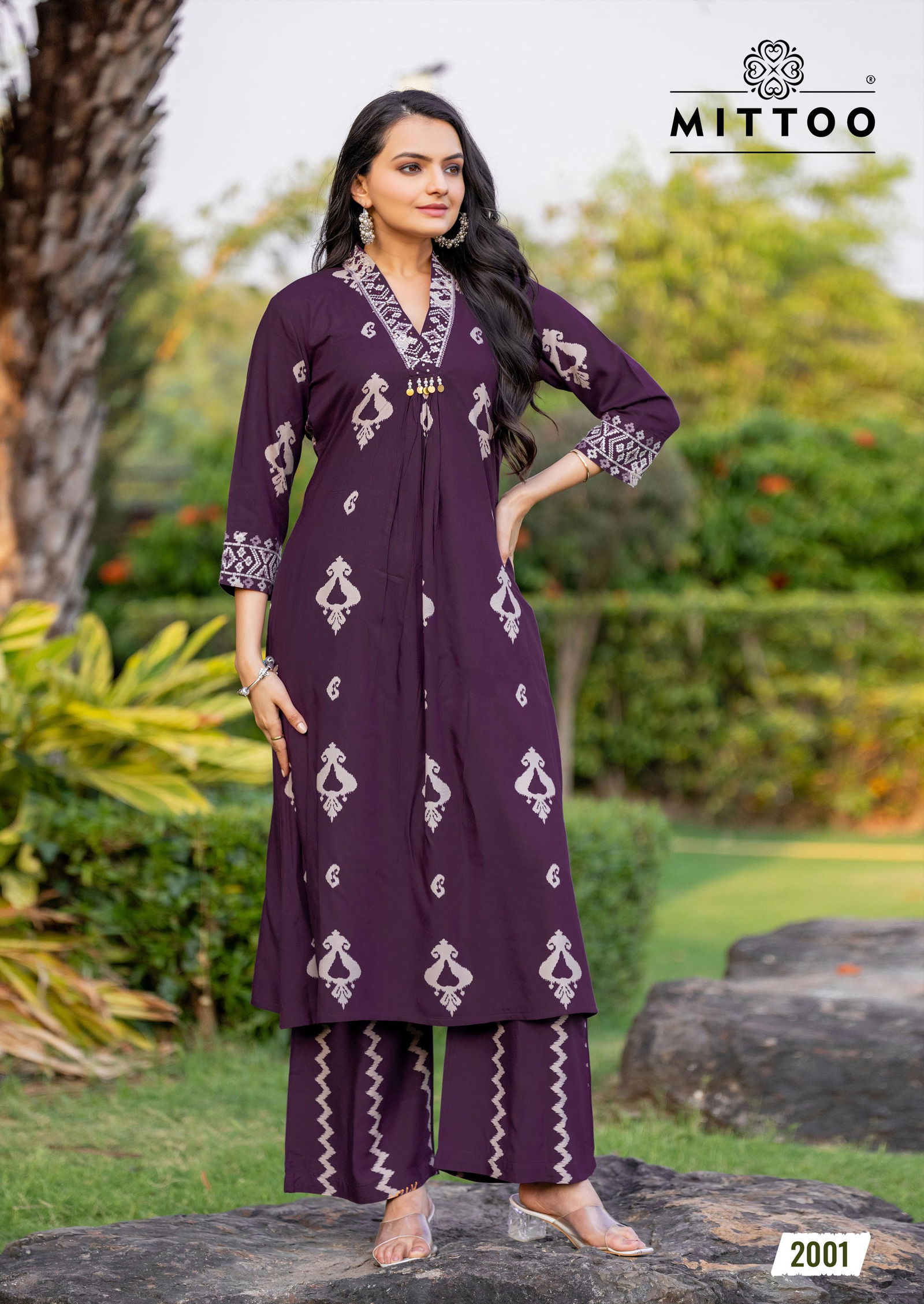 Vitara By Mittoo Rayon Printed Wholesale Kurti With Bottom Suppliers In Mumbai